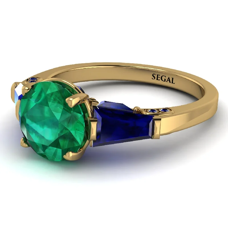 Women's Sapphire Ring-Glamorous Custom Emerald Ring - Harley No. 64