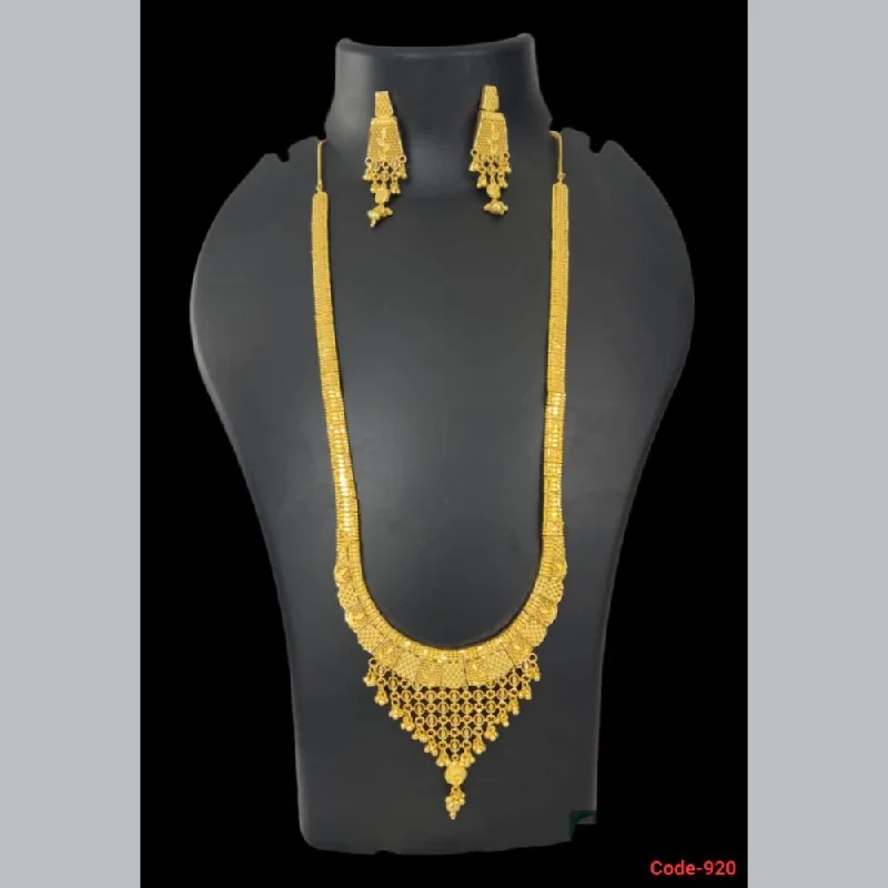 Classic Heart Necklace-Pari Art Jewellery Forming Long Necklace Set