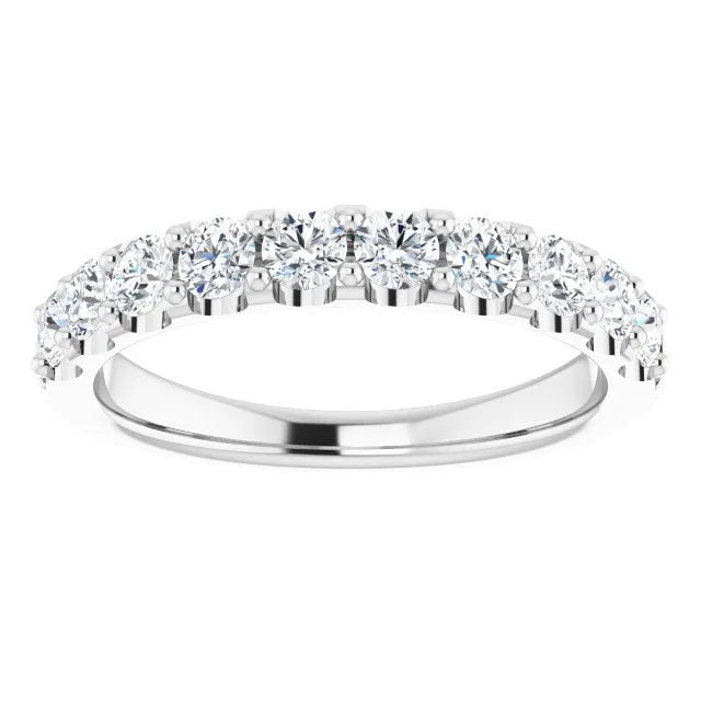 Titanium Men's Ring-0.75 ct.  Round Cut Diamond Wedding Band Classic Anniversary ring