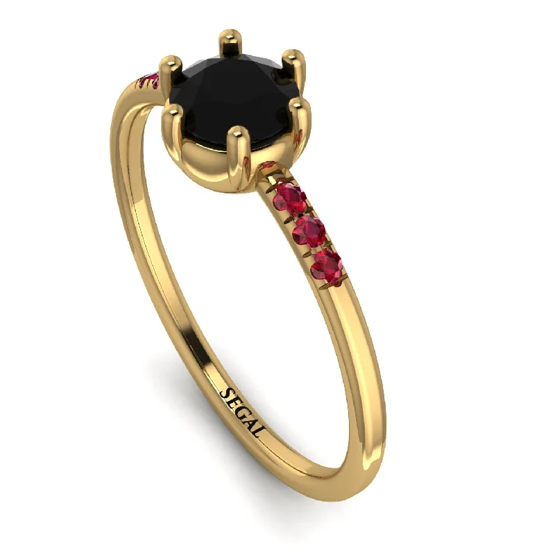 Stylish Diamond Ring-Basket Ruby Ring - Summer No. 52