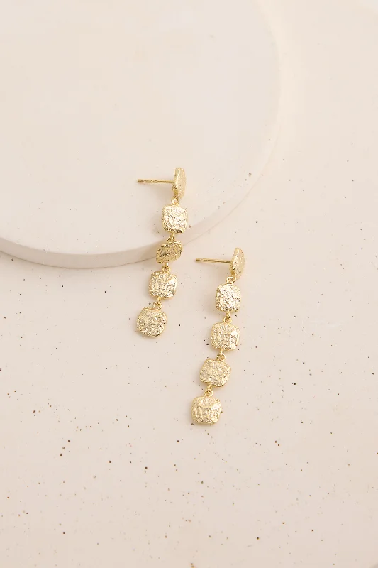 Fashionable Chain Earrings-Camilla Earrings Gold