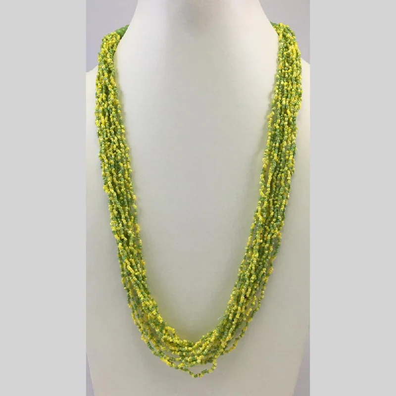 Custom Birthstone Jewelry Necklace-Banaras Beads Multi Layer Long Necklace