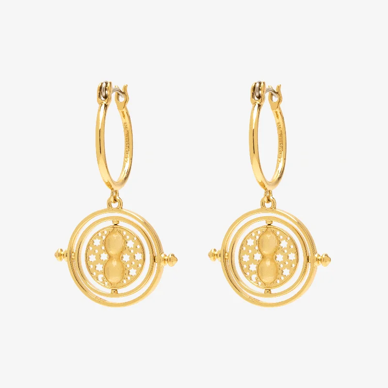 Casual Silver Earrings-Time Turner™ Hoop Earrings