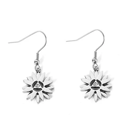 Diamond Drop Earrings-SEXY SPARKLES stainless steel stud earrings for girls teens women Hypoallergenic