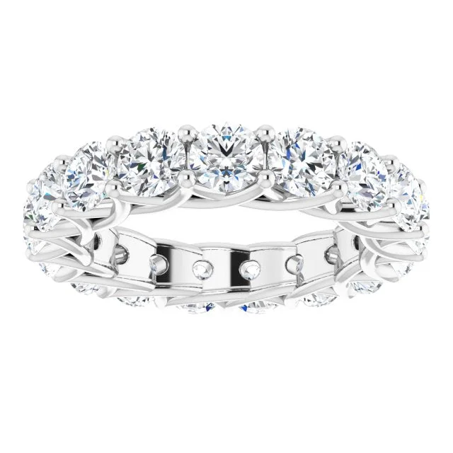 Classic Wedding Ring-5.61 ct. Round Diamond Eternity Band