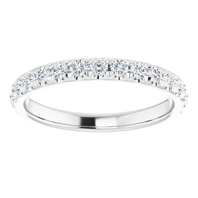 Elegant Round Diamond Ring-0.62 ct. Round Cut Diamond Comfort Fit Wedding Band