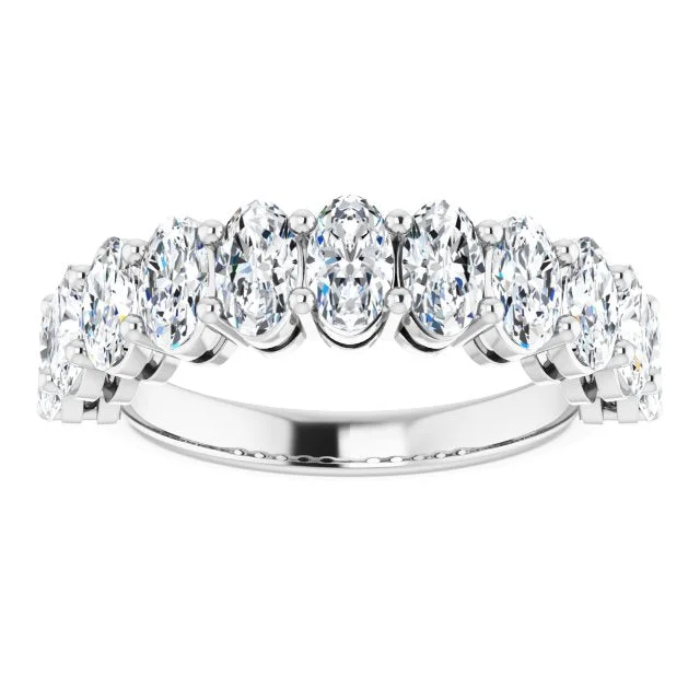 Fancy Engagement Ring-2.31 ct. Oval Cut Diamond Wedding Band