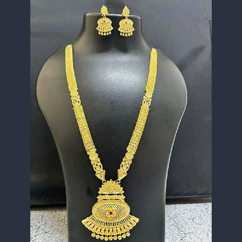 Silver Chain Necklace-Pari Art Jewellery Forming Long Necklace Set