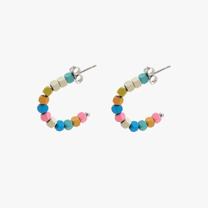 Fashionable Ear Cuffs-Bahama Bead Hoop Earrings