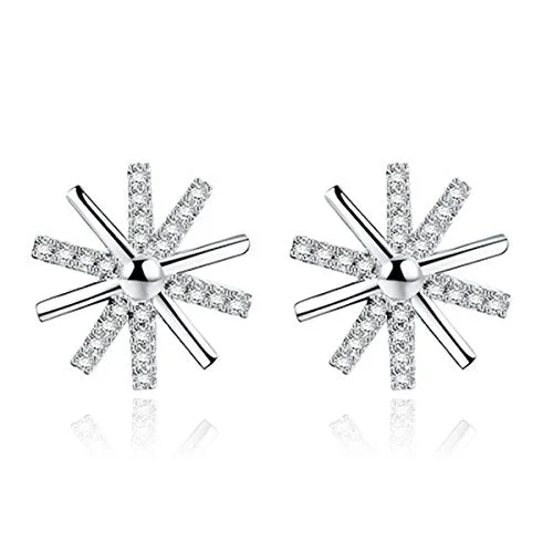 Elegant Crystal Earrings-Sexy Sparkles Ear Post Stud Earrings Cubic Zirconia for women girls jewelry