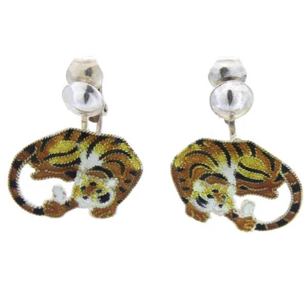 Pear Shaped Earrings-Zarah Tiger Clip Earrings