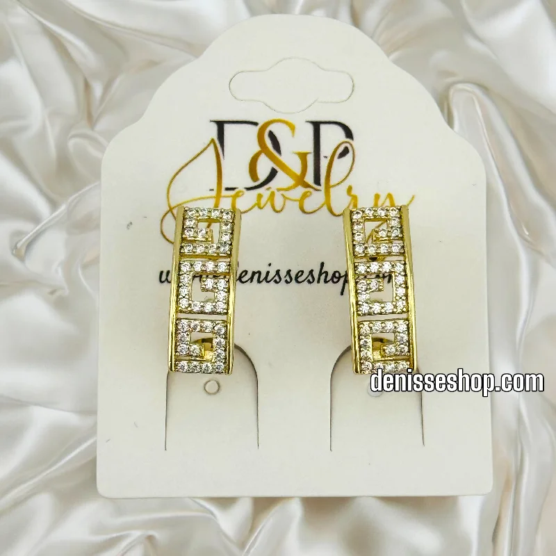 Casual Silver Earrings-14K DESIGN FASHION EARRINGS E780