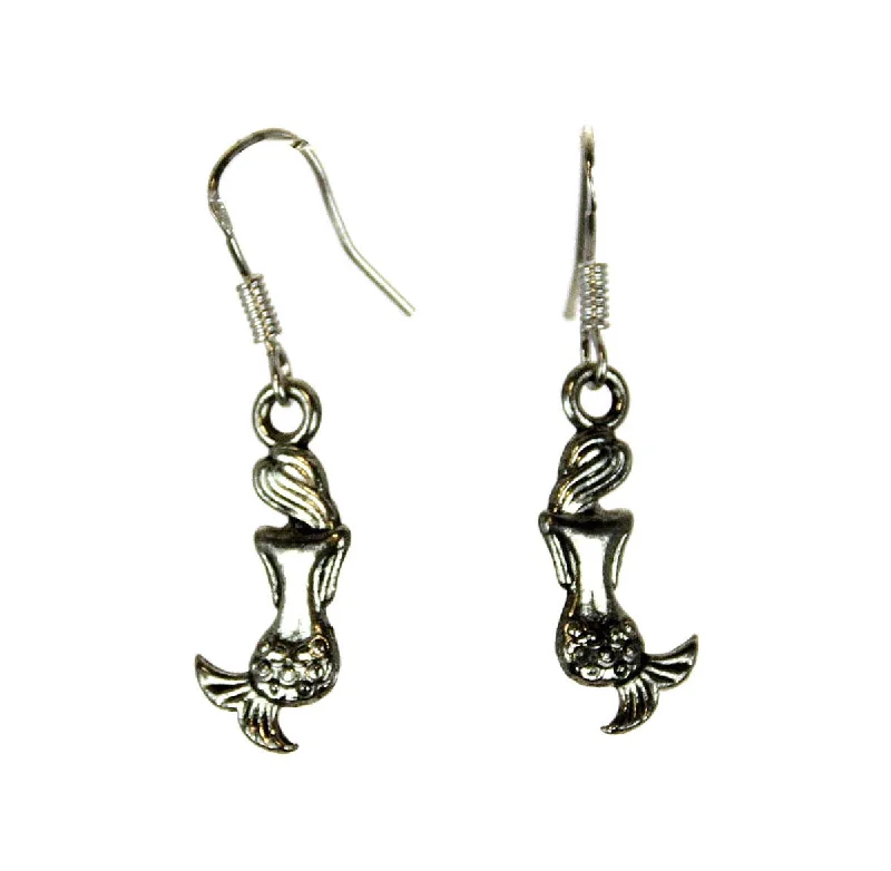 Boho Chic Earrings-Mermaid Earrings, Sterling Silver