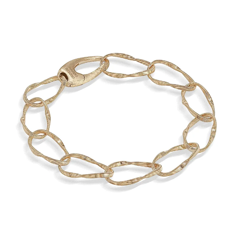 Adjustable Bracelet for Couples-Marrakech Onde 18ct Yellow Gold Bracelet