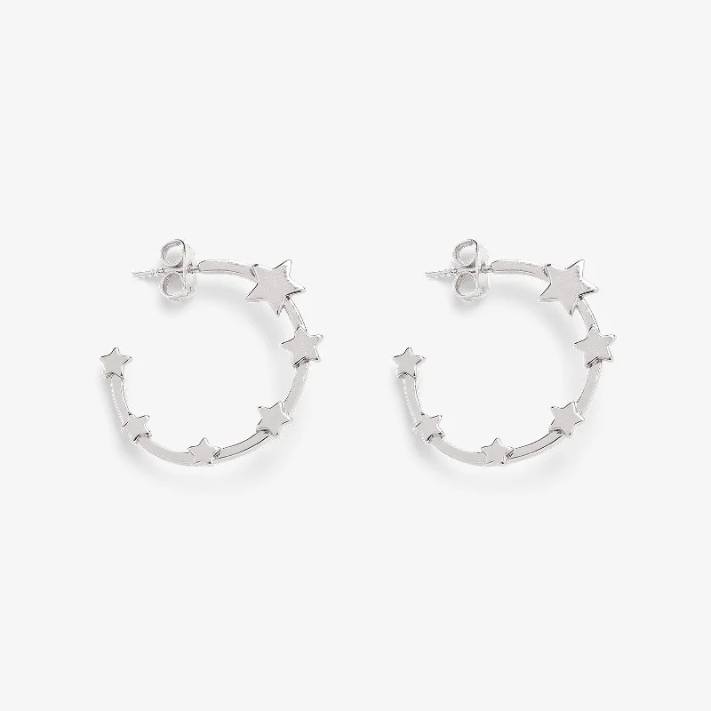 Minimalist Earrings for Everyday-Starlight Hoop Earrings