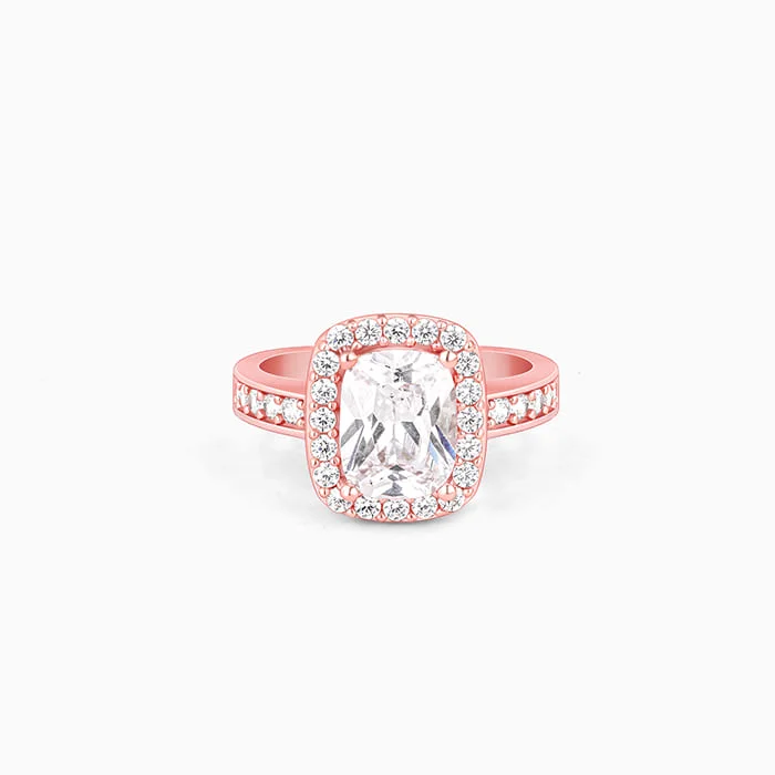 Custom Engagement Ring Set-Rose Gold Classic Solitaire Ring