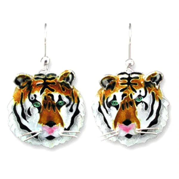 Funky Earrings for Teens-Tiger Earrings Bengal