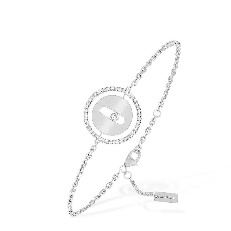 Multi-Layered Bracelets-18ct White Gold Lucky Move Diamond Bracelet