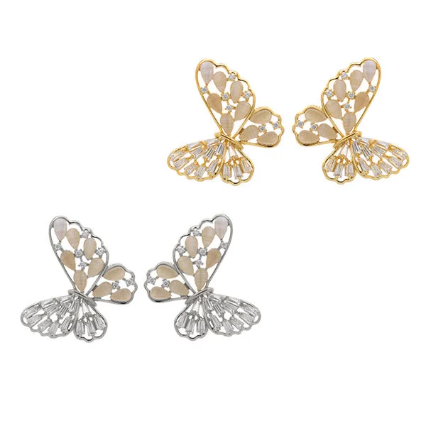 Tiny Stud Earrings-Monarch Studs