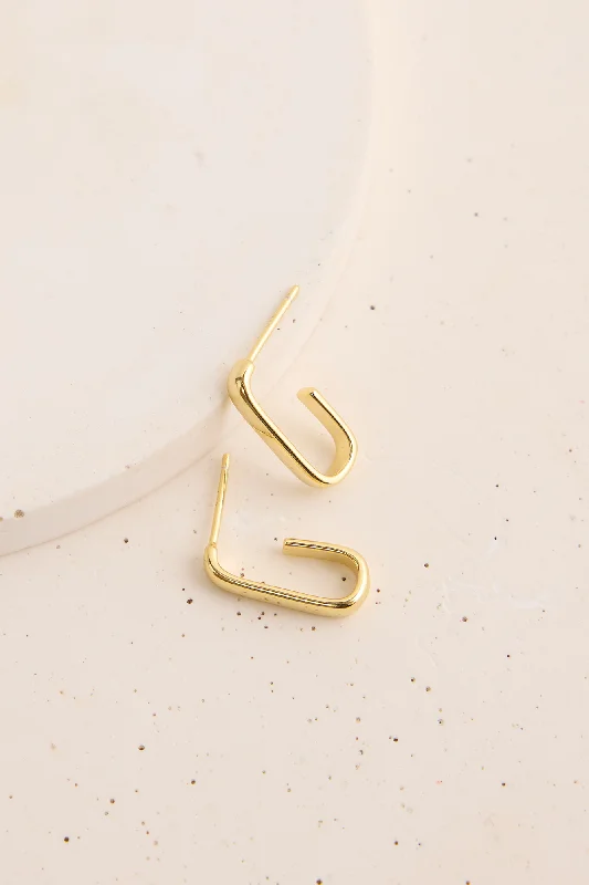 Casual Drop Earrings-Abagail Stud Earrings Gold