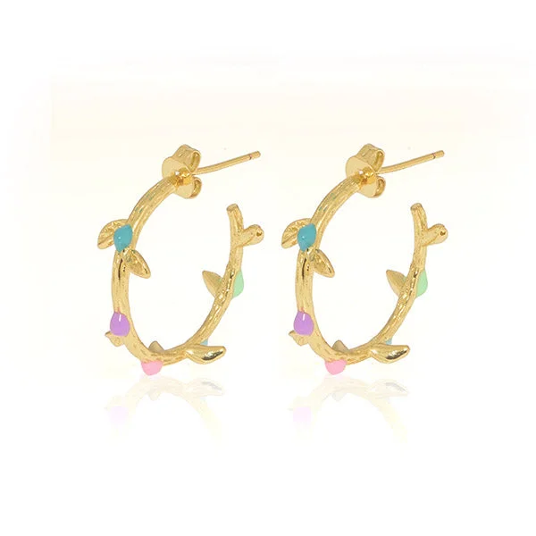 Chic Hoop Earrings-Funfetti Hoops