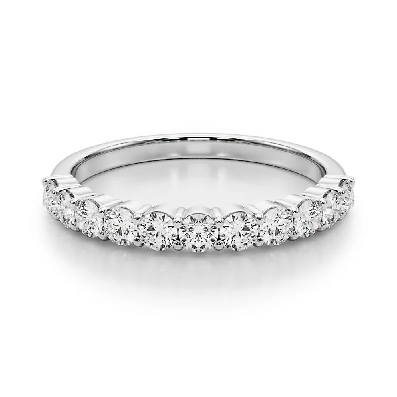 Fancy Engagement Ring-0.5 Carat Round Diamond Classic Wedding Ring, Shared Prong Style