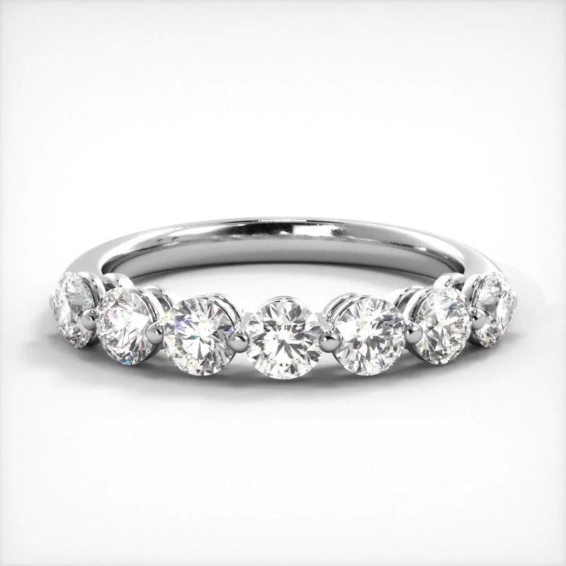 Personalized Promise Ring-1.07 ct. Round Diamond Wedding Band