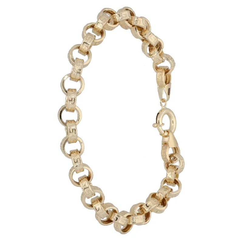 Classic Chain Link Bracelets-New 14ct Gold Belcher Bracelet