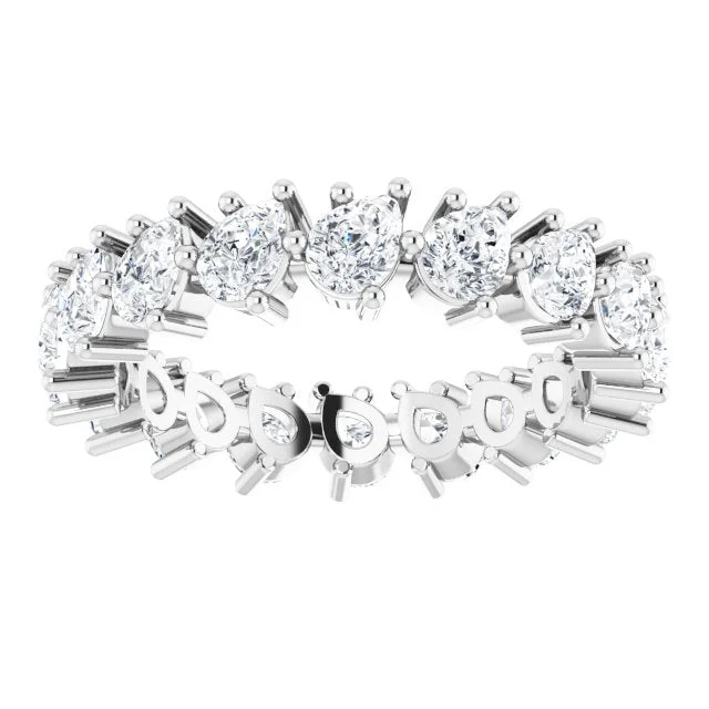 Fine Diamond Ring-3.78 ct. Pear Diamond Eternity Band