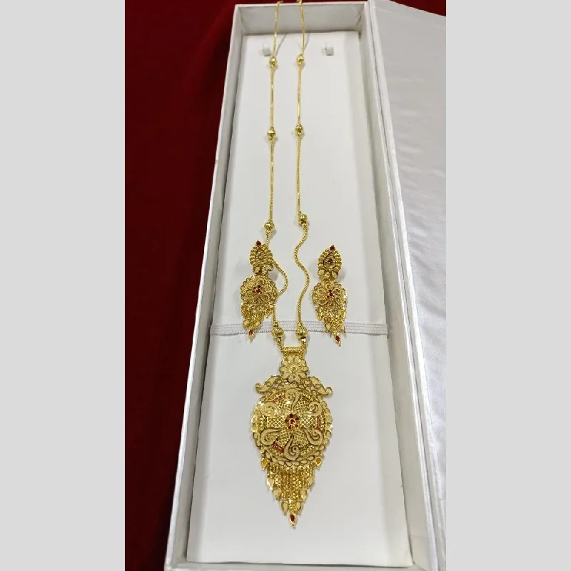 Art Deco Necklace-Pari Art Jewellery Forming Long Necklace Set