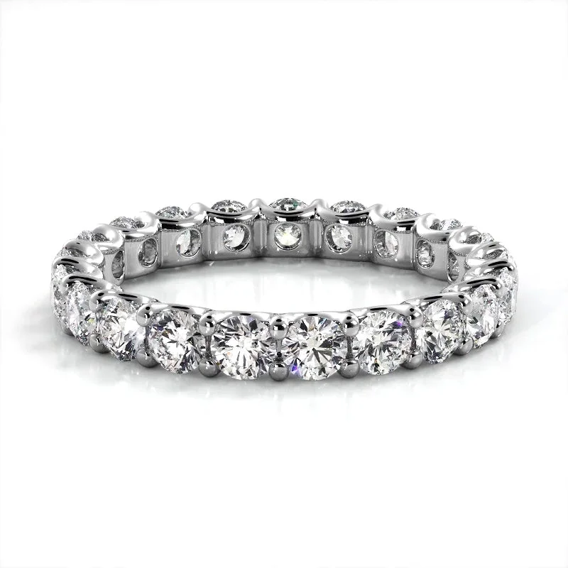 Fine Diamond Ring-2.21 ct Round Diamond Eternity Wedding Band