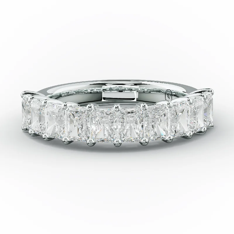 Simple Gemstone Wedding Ring-2.0 Carat Radiant Diamond Anniversary Band