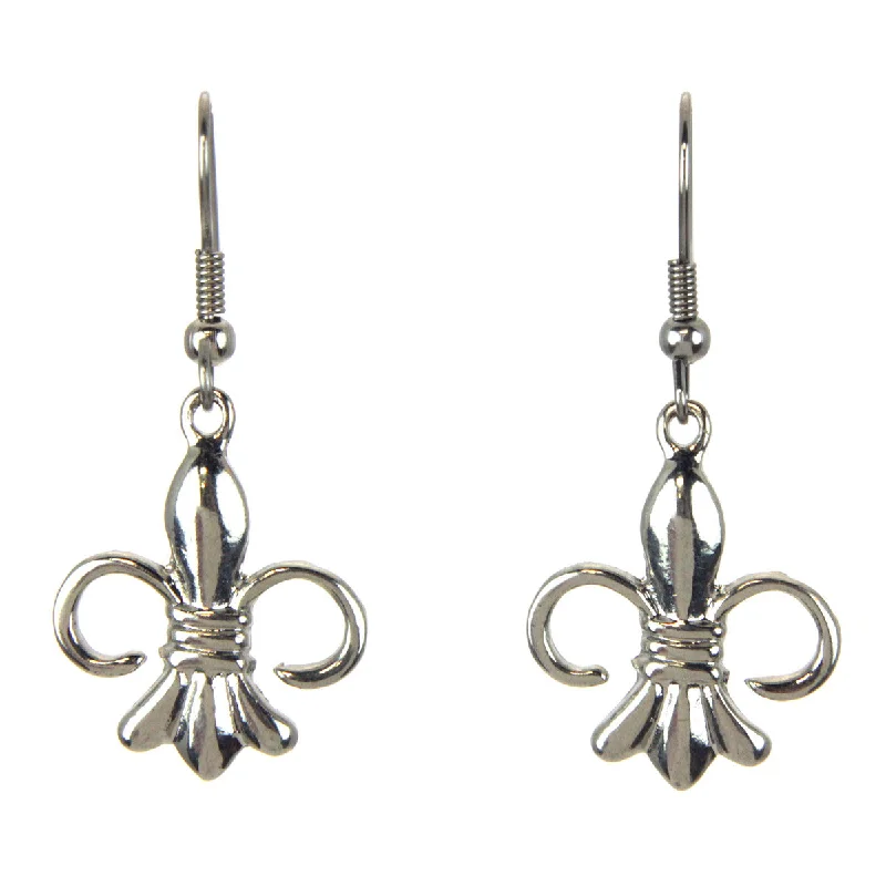 Unique Designer Earrings-Fleur De Lis Earrings