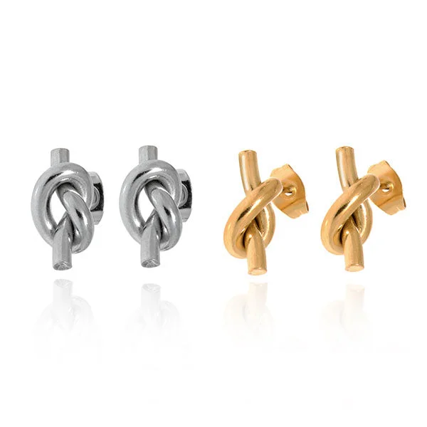 Abstract Art Earrings-Knot Your Average Stud